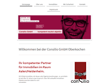 Tablet Screenshot of consilio-gmbh.net